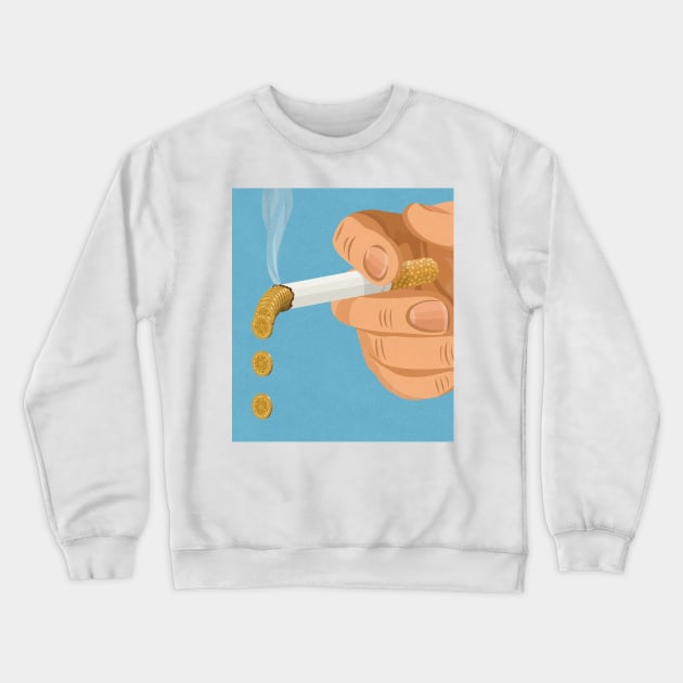 Cigarette Crewneck Sweatshirt by John Holcroft